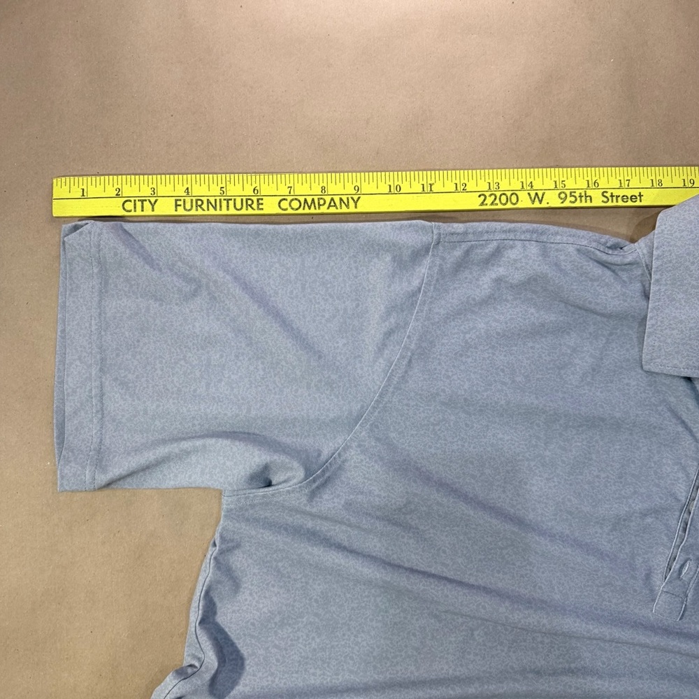 FootJoy Performance Golf Polo Men’s XL – Gray Stretch Shirt w/ Floral Collar - Picture 6 of 9